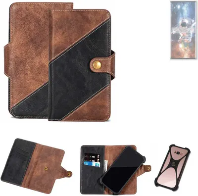 Produktbild von K-S-Trade Handyhülle Schutzhülle Bookstyle Case kompatibel mit ZTE Axon 50 Ultra Klapphülle Cover Hülle Schutztasche 1x