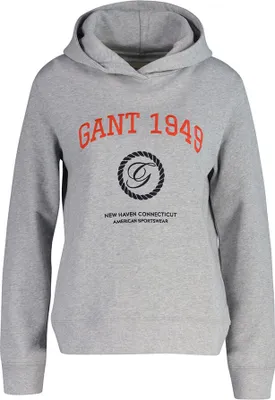 Produktbild von Gant Crest Kapuzenpullover Grau L Frau Grau L