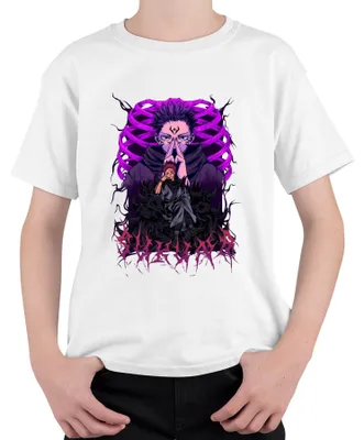 Produktbild von Sukuna Itadori Jujutsu Kaisen Anime Fluchkönig Otaku Geschenk Kinder T-Shirt, Weiß, 140