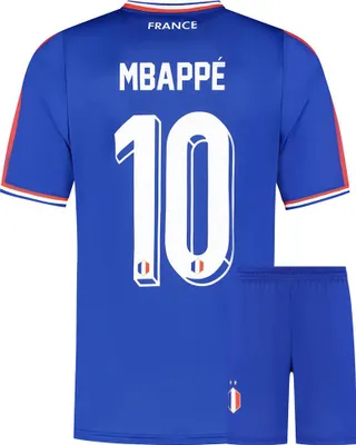 Produktbild von Frankreich Fußball Trikot Set Mbappe Heim - Kinder und Erwachsene - 140