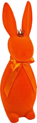 Produktbild von Werner Voß GmbH Hase mit Krone orange 22x20x69 cm