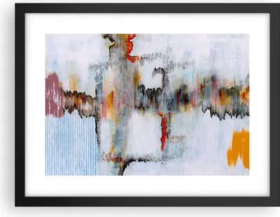 Produktbild von Gerahmtes Poster - Schwarzer Rahmen - Abstraktion modern - 40x30 cm - Wand Bild - Wanddeko - Wandbilder - Kunstposter - Wandposter - Bilderrahmen - Bilder - Kunstdruck - Wandbild - P2BAA40x30-3676