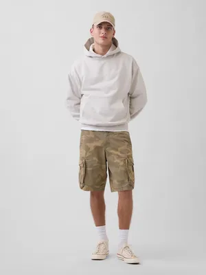 Produktbild von Gap Herren Shorts, locker geschnitten, knielang, mittelhoher Bund, Cargotaschen, Größe 32