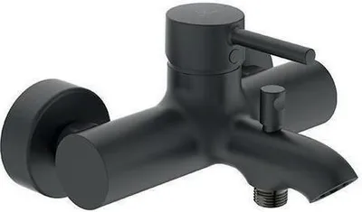 Produktbild von Ideal Standard Badearmatur Ceraline Aufputz, Ausladung 119-126mm BC199XG Schwarz (Silk Black)
