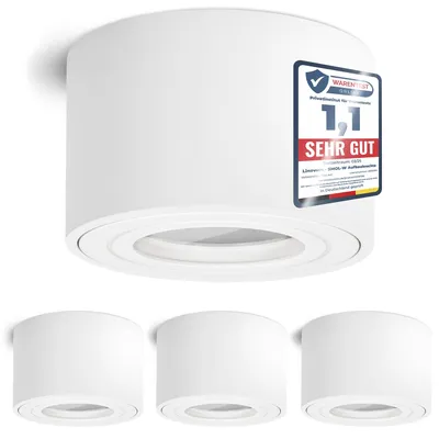 LED-Aufbauspot IP44 ultraflach weiß – für Bad & Küche