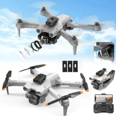 Produktbild von Faltbare Drohne mit 4K-Dualkamera, optischer Flusspositionierung und Hinderniserkennung, Grau