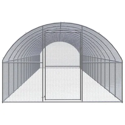 Immagine prodotto di Gabbia per Polli da Esterno 3x16x2 m in Acciaio Zincato