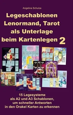 Immagine prodotto di Legeschablonen Lenormand, Tarot als Unterlage beim Kartenlegen 2
