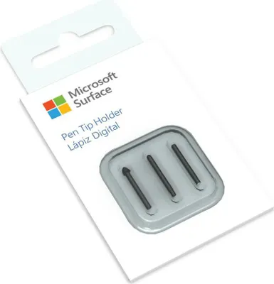Produktbild von Microsoft Surface Pen Tips V2, Spitze, Schwarz, Microsoft Surface Pen, 3 Stück(e), 22 mm, 41,8 mm
