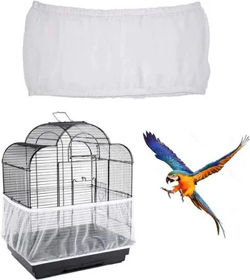 Produktbild von Famanu Vogelkäfighaube aus Nylon-Netz - Für Käfige 140-220 cm Umfang