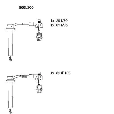 Produktbild von Bremi Zündleitungssatz 800L200