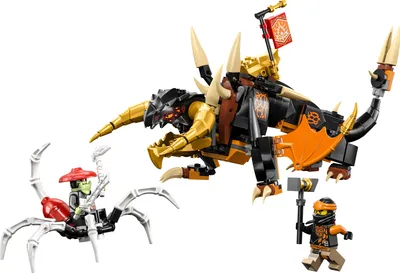 Produktbild von LEGO 71782 NINJAGO Coles Erddrache EVO, Spielzeug zum Sammeln mit aufrüstbarem Drachen & Skorpion-Figur sowie Minifiguren für Jungen und Mädchen