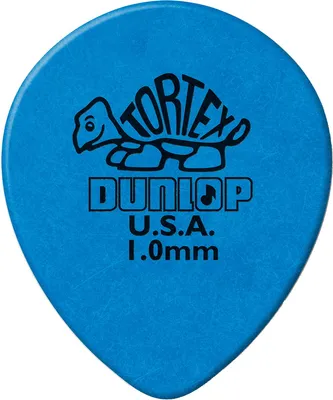 Produktbild von Dunlop Pick Tortex Teardrop Blau 1.00