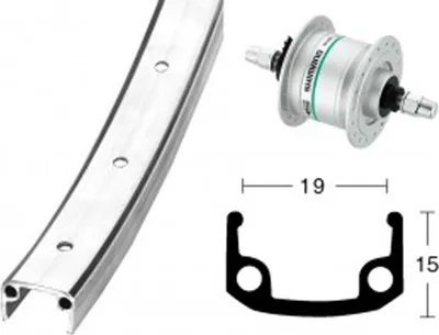 Image de V-Rad 28x1 3/8 moyeu.DHC3003si.Rigide36L