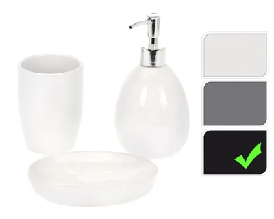 Image de Ensemble de salle de bains DOLOMITE 3 pcs noir KO-795600090cern