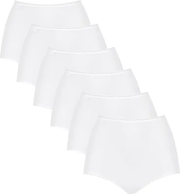 Produktbild von Sloggi Damen Slip Maxi, 6er Pack - 24/7 Microfibre, einfarbig Weiß 40