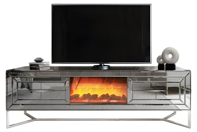 Obrázok produktu pre Moderný sivý drevený TV stojan do obývačky