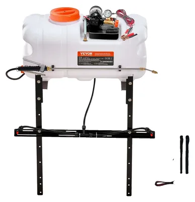 Zdjęcie produktu dla Opryskiwacz ATV VEVOR Opryskiwacz ciśnieniowy 7 l/min Pompa 12 V Ciśnienie robocze pompy 0,1-0,5 MPa Opryskiwacz ciśnieniowy 0-72 PSI W zestawie wąż 6,1 m Przewód szybkozłącza 2,5 m Idealny do pojazdów ATV UTV Ciągniki