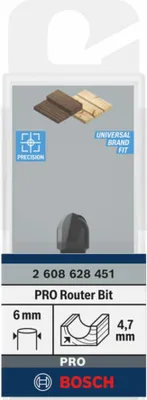 Immagine prodotto di Bosch PRO sgorbia a tenone, 6x9,5 mm
