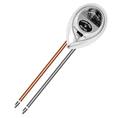 Produktbild von L43C Boden Tester 3in1 – pH-Wert, Feuchtigkeit & Licht Messgerät für Pflanzen, Blumen & Rasen