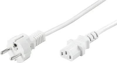 Produktbild von Goobay CEE 7/7 - C 13 Weiß 1,5 m CEE7/7 C13-Kupplung