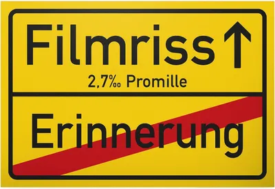 Productafbeelding van Bedankt! Filmscheur - Herinnering - Kunststof bord met spreuk - Grappig cadeau voor hem - Feestdecoratie - Accessoires