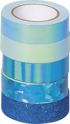 Image de HEYDA 203584516 Deko Tapes Effet Mix Basic Mélange de matériaux bleu