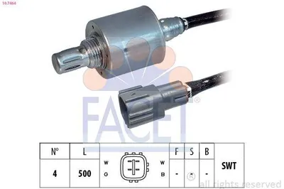 Produktbild von FACET Lambdasonde Fingersonde 500mm 10.7464