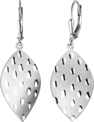 Produktbild von JOBO Ohrhänger 925 Sterling Silber mattiert Ohrringe Boutons Silberohrringe