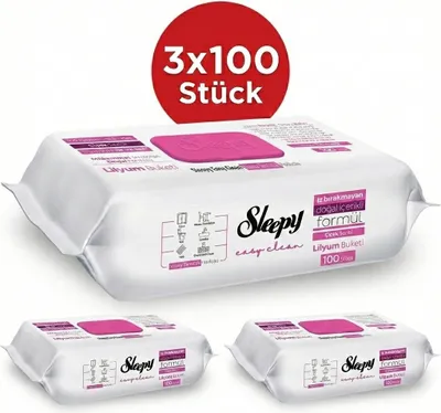 Obrázek produktu pro Sleepy Oberflächenreinigungstücher Lilium 3x100