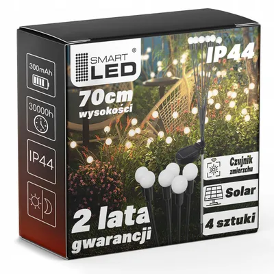 Produktbild von Smartled 7220 Solar-Gartenleuchte mit Kugeln, Dämmerungssensor IP44