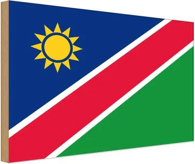 Produktbild von vianmo Holzschild 20x30 cm Namibias Namibia Flagge Fahne Wappen