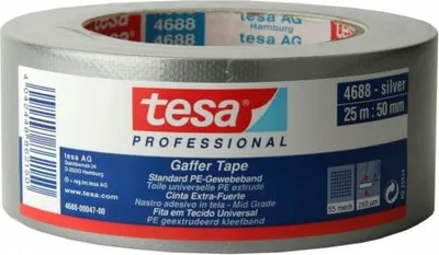 Productafbeelding van TESA Plakband van geweven materiaal met plastic coating, 50 mm x 25 m, 25 meter, 50 mm