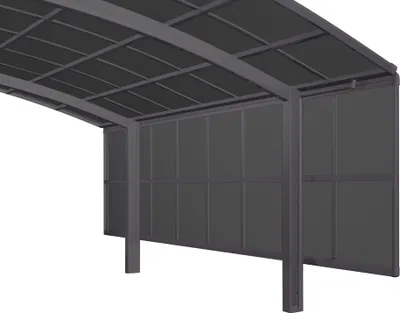 Produktbild von Seitenwand für Carport Ximax 150 cm schwarz