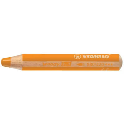 Zdjęcie produktu dla Stabilo Woody 3w1 Kredki Pomarańczowe - Wyraź swoją kreatywność w każdym ruchu!