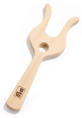 Zdjęcie produktu dla Widełki dziewiarskie PRYM, drewno, 180 x 60 mm, otwór prowadzący Ø 15 mm