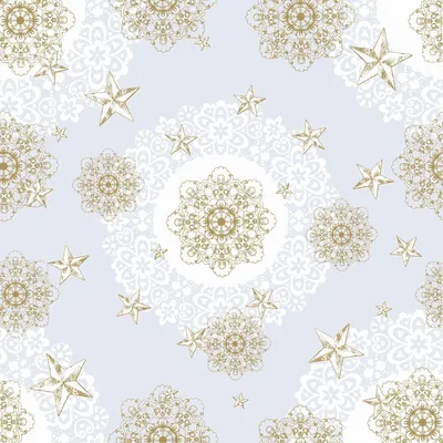 Produktbild von Airlaid Tischdecke Sternenschein in Grau-Gold, 80 x 80 cm, 20 Stück - Mank - Weihnachten Mitteldecke