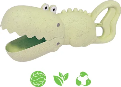 Produktbild von Woopie Green Krokodil-Sand- und Wasserschaufel – grün, biologisch abbaubares Material