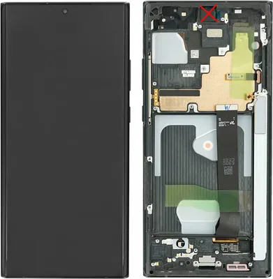 Produktbild von Original Display für Samsung Galaxy Note 20 Ultra schwarz LCD+Rahmen GH82-31453A