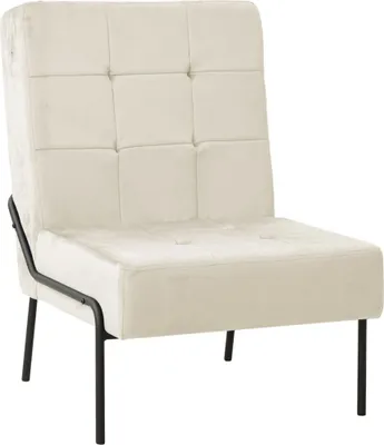 Produktbild von Relaxstuhl 65x79x87 cm Cremeweiß Samt