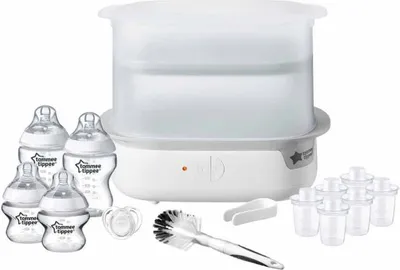 Immagine prodotto di Tommee Tippee Advanced Sterilizzatore elettrico Super-Steam per un massimo di 6 biberon, senza sostanze chimiche, bianco