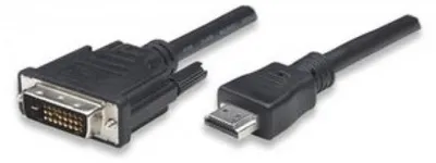 Produktbild von Techly 5.0m HDMI - DVI-D M/M, 5 m, HDMI, DVI-D, Männlich, Männlich, Gold