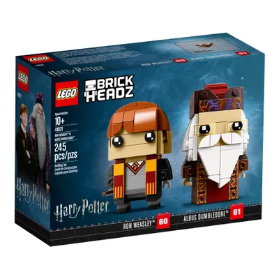 Produktbild von LEGO BrickHeadz Ron Weasley und Albus Dumbledore - 41621, Bausatz, 10 Jahr(e), 245 Stück(e), 25 g
