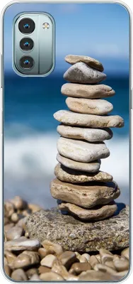 Produktbild von König Design Hülle kompatibel mit Nokia G11 Kunststoff Soft Handyhülle - Handy Case Steine