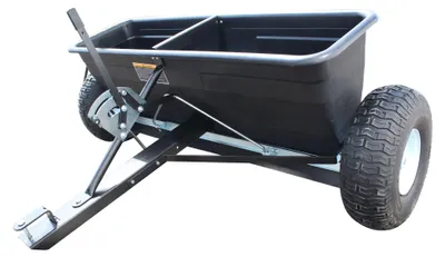 Produktbild von SECURA Salzstreuer Streuwagen Streuanhänger - 1m Streubreite (80 Liter)