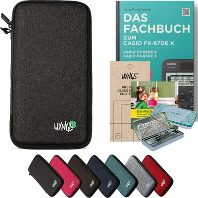 Produktbild von CALCUSO Zubehör Streberpaket Dunkelgrau kompatibel für Taschenrechner Casio FX-87DE X