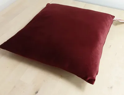Produktbild von Kissenhülle Kissenbezug Samtoptik Christmas Weihnachten Winterzeit 45 x 45 cm Bordeaux