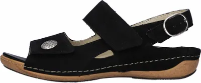 Produktbild von Waldläufer Heliett Sandalen Herausnehmbares Fußbett, Aus hochwertigem Nubukleder, Klettverschluss und Druckknopf