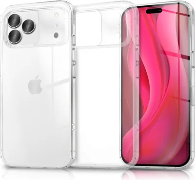 Produktbild von NALIA Hülle "GLAZE" für Apple iPhone 17 Pro - Klare TPU Schutzhülle, Anti-Gelb, Schlank & Leicht - Transparente Handyhülle