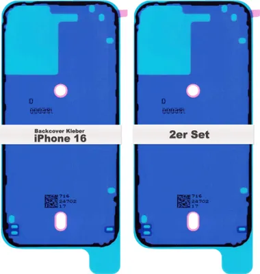 Produktbild von 2x iPhone 16 Backcover Akkudeckel Kleber Klebestreifen Glue